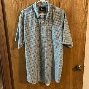 Men’s Cinch Arenaflex Short Sleeve ButtonDown Shirt Size Medium